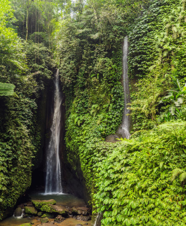leke leke waterfall bali island indonesia