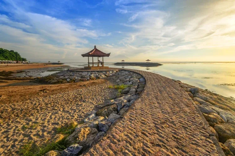 Suasana wisata di Sanur, Bali